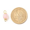 Natural Agate Connector Charms PALLOY-JF01587-01-3
