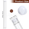Transparent Tube Plastic Bead Containers with Lids CON-WH0092-81A-2