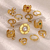 Retro Royal Style 304 Stainless Steel Imitation Pearl Cuff Rings FS-WG343E9-03-2