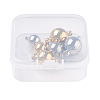 304 Stainless Steel Magnetic Clasps with Loops STAS-JP0004-06-2