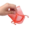 20Pcs 10 Colors Rectangle Organza Drawstring Bags CON-YW0001-31A-7