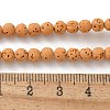 Synthetic Lava Rock Dyed Beads Strands G-H311-08D-09-2