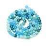Electroplate Glass Beads Strands EGLA-P048-AM-3