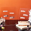 2 Set 2 Style Transparent Acrylic Wearing Armor Display Board DIY-FG0005-37-5