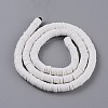 Flat Round Handmade Polymer Clay Beads CLAY-R067-6.0mm-17-2
