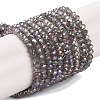 Baking Electroplate Glass Beads Strands X-DGLA-A039-J2MM-B06-1