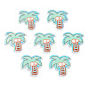 Transparent Printed Acrylic Cabochons TACR-N016-29-2