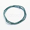 Electroplate Glass Beads Strands EGLA-J144-FP-A05-2