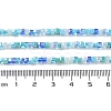 Gradient Color Electroplate Glass Bead Strands X-GLAA-E042-05-B07-5