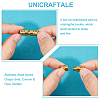 Unicraftale 12Pcs 3 Styles 304 Stainless Steel Screw Clasps Sets STAS-UN0050-11-5