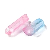 Electroplated Natural Quartz Pendants G-XCP0001-05-3