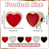 75Pcs 3 Colors Light Gold Plated Alloy Enamel Beads ENAM-AR0001-92-2