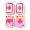 UV Plating Rainbow Iridescent Acrylic Enamel Beads SACR-G034-11-2