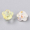 Frosted Transparent Acrylic Beads OACR-N137-72F-3