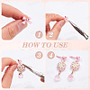 48Pcs 8 Colors Alloy Stud Earring Findings EJEW-SP0001-22-6