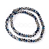 Electroplate Transparent Glass Beads Strands EGLA-A034-T2mm-Z01-5