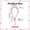 1Pc Silicone & Wood Pendant Decorations HJEW-BM0001-61E-2
