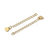 Ion Plating(IP) 304 Stainless Steel Curb Chain Extender STAS-A097-02A-G-2