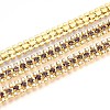 Iron Rhinestone Cup Chains CH-T006-04G-05-1