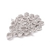 Eco-friendly Brass Micro Pave Clear Cubic Zirconia Big Pendants KK-D079-01P-3
