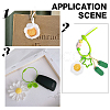Sunflower Wool Braided Pendant Decorations AJEW-WH0258-857A-5
