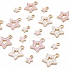 80Pcs 4 Styles Alloy Enamel Pendants ENAM-LS0001-27LG-5