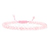 Adjustable Women's Rose Quartz Beaded Bracelet CN3407-48-1