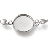 Tarnish Resistant 304 Stainless Steel Bracelet Making STAS-L248-009P-B-4
