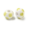 Handmade Porcelain European Beads PORC-C009-01G-2