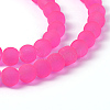 Baking Paint Transparent Glass Bead Strands X-GLAA-S031-6mm-35-2