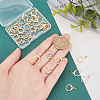 20 Pairs 2 Colors Brass Leverback Earring Findings KK-PH0005-24-4