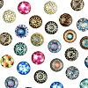100Pcs Printed Glass Half Round Dome Cabochons GGLA-FS0001-13-2