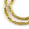 Electroplated Non-magnetic Synthetic Hematite Beads Strands X-G-R259-51G-1