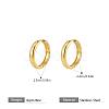 304 Stainless Steel Huggie Hoop Earrings QV2098-1-4