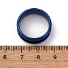 201 Stainless Steel Grooved Finger Ring Settings STAS-TAC0001-10A-L-3