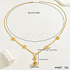Luxurious Brass Flower Lantern Pendant Necklaces for Bride Wedding Party Gift OK1788-1