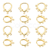 12Pcs 3 Style Brass Hoop Earring Findings KK-BC0012-37-1