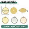 Alloy Pendant Cabochon Settings FIND-FH0017-17A-2