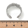 304 Stainless Steel Cuff Open Rings for Women RJEW-L341-02B-P-5