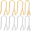 32Pcs 2 Colors Brass Earring Hooks KK-BBC0022-95-1