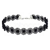 6Pcs 6 Styles Gothic Polyester Lace Choker Necklaces for Women FS-WG8751E-01-3