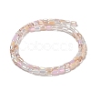 Electroplate Glass Beads Strands EGLA-D030-08I-2