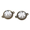 Handmade Porcelain Connector Charms PORC-N004-148-2