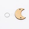Moon Shape Unfinished Wood Cutouts Ornaments WOOD-WH0115-51-2
