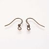 Brass Earring Wire Hooks X-KK-Q369-AB-2
