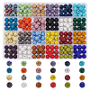 PandaHall Elite 240Pcs 24 Colors Pave Disco Ball Beads RB-PH0001-32-7