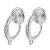 Brass Clip-on Earring Findings LS-KK-K371-27A-P-1
