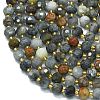 Natural Eagle Eye Stone Beads Strands G-K389-E83-01-3