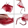 Organza Gift Bags with Drawstring OP-R016-9x12cm-03-4
