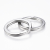 Tarnish Resistant 304 Stainless Steel Split Key Rings STAS-P177-1.6x23mm-P-2